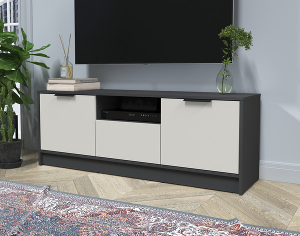 Изображение товара Тумба Интерлиния ТВ Концепт КТ-ТВ3-50 (персидский жемчуг/антрацит)