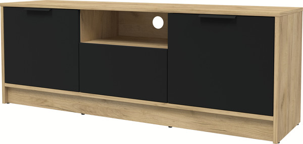 Изображение товара Тумба Интерлиния ТВ Концепт КТ-ТВ3-50 (черный/дуб золотой)