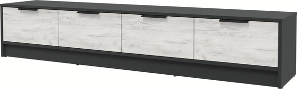 Изображение товара Тумба Интерлиния ТВ Концепт КТ-ТВ4-35 (дуб белый/антрацит)
