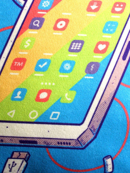 Изображение товара Подушка декоративная MATEX Freak Смартфон / 34-797 (голубой)