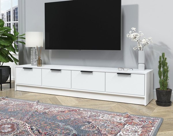 Изображение товара Тумба Interline ТВ Концепт КТ-ТВ4-35 (белый платинум/белый платинум)