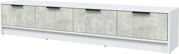 Изображение товара Тумба Интерлиния ТВ Концепт КТ-ТВ4-35 (бетон лайт/белый платинум)