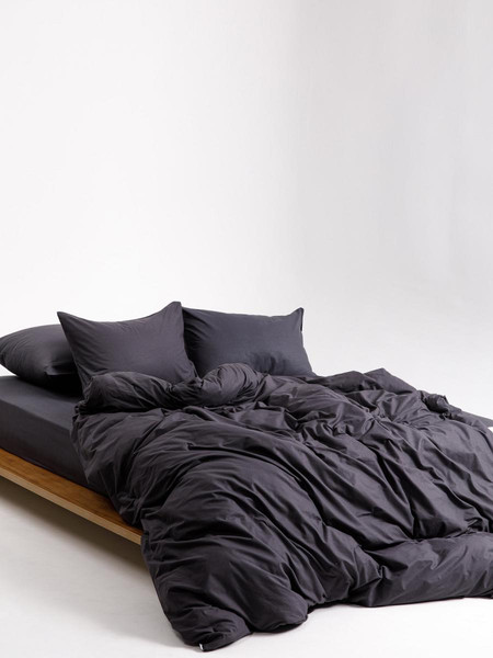 Изображение товара Комплект постельного белья Ночь нежна Графит Стандарт 2сп Евро 70x70 / 812