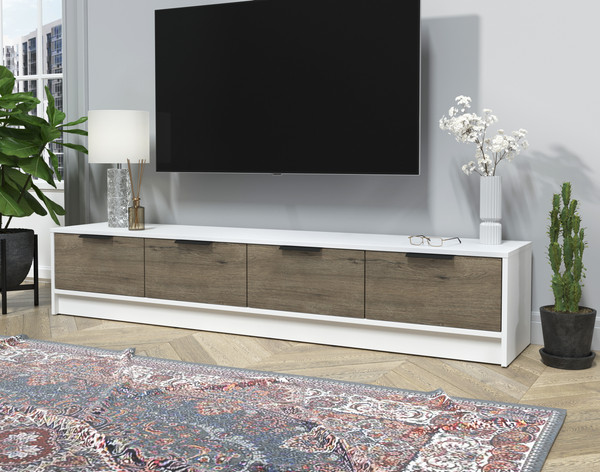 Изображение товара Тумба Интерлиния ТВ Концепт КТ-ТВ4-35 (дуб веллингтон/белый платинум)