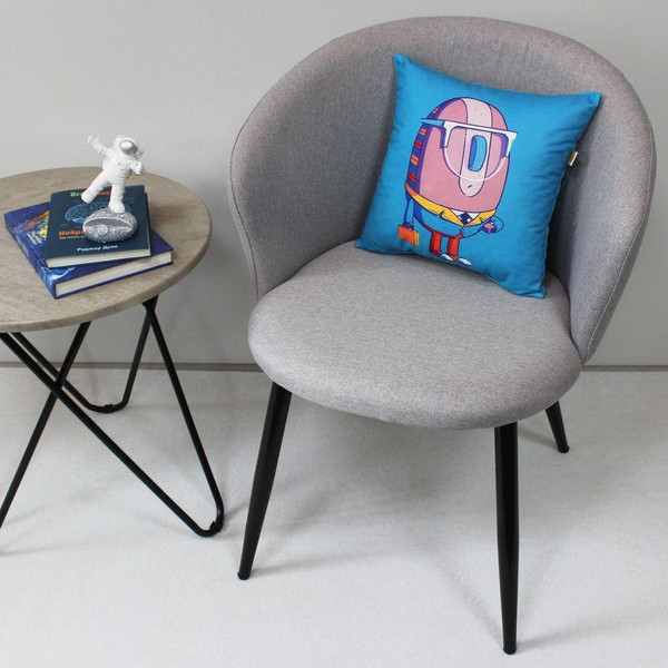 Изображение товара Подушка декоративная MATEX Freak офисная мышь / 34-803 (голубой/серый)