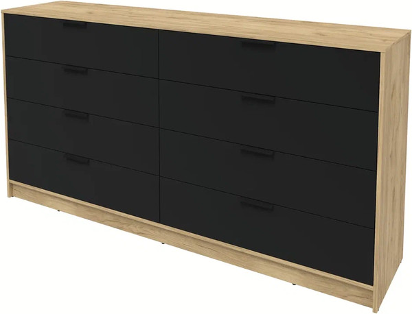 Изображение товара Комод Интерлиния Концепт КТ-К197 (черный/дуб золотой)