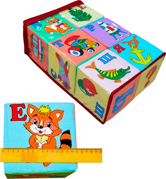Изображение товара Развивающий игровой набор Учитель-Канц Кубики. Большая Азбука (4630061310044)