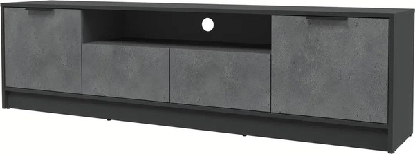 Изображение товара Тумба Интерлиния ТВ Концепт КТ-ТВ4-50 (бетон портленд/антрацит)