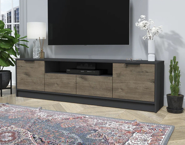 Изображение товара Тумба Интерлиния ТВ Концепт КТ-ТВ4-50 (дуб веллингтон/антрацит)