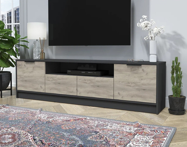 Изображение товара Тумба Интерлиния ТВ Концепт КТ-ТВ4-50 (дуб серый/антрацит)