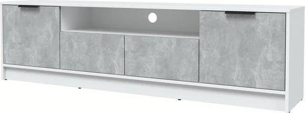 Изображение товара Тумба Интерлиния ТВ Концепт КТ-ТВ4-50 (бетон/белый платинум)
