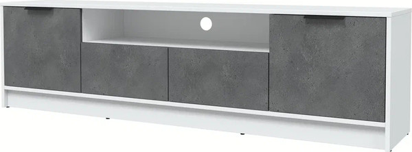 Изображение товара Тумба Интерлиния ТВ Концепт КТ-ТВ4-50 (бетон портленд/белый платинум)