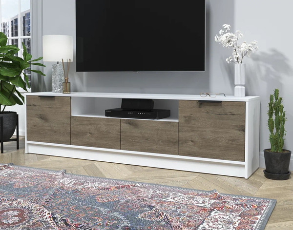 Изображение товара Тумба Интерлиния ТВ Концепт КТ-ТВ4-50 (дуб веллингтон/белый платинум)