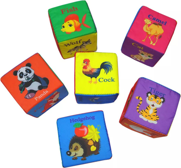 Изображение товара Развивающий игровой набор Учитель-Канц Кубики. Животные по-английски (4630075870244)