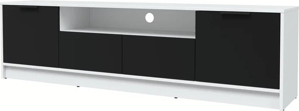 Изображение товара Тумба Интерлиния ТВ Концепт КТ-ТВ4-50 (черный/белый платинум)