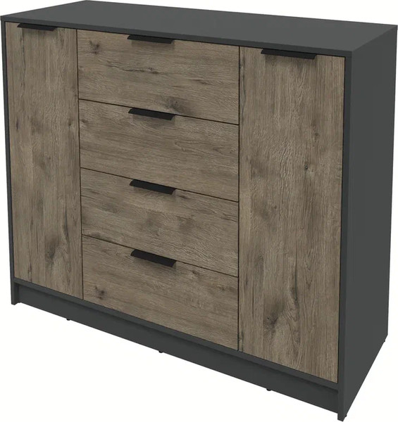 Изображение товара Тумба Интерлиния Концепт КТ-Т120 (дуб веллингтон/антрацит)