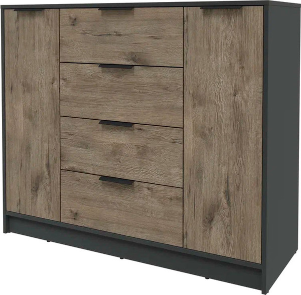 Изображение товара Тумба Интерлиния Концепт КТ-Т120 (дуб веллингтон/антрацит)