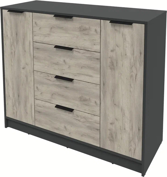 Изображение товара Тумба Интерлиния Концепт КТ-Т120 (дуб серый/антрацит)