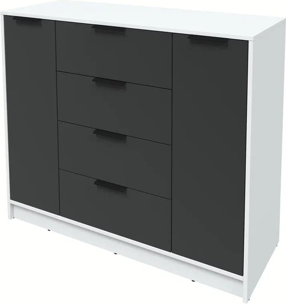 Изображение товара Тумба Интерлиния Концепт КТ-Т120 (антрацит/белый платинум)