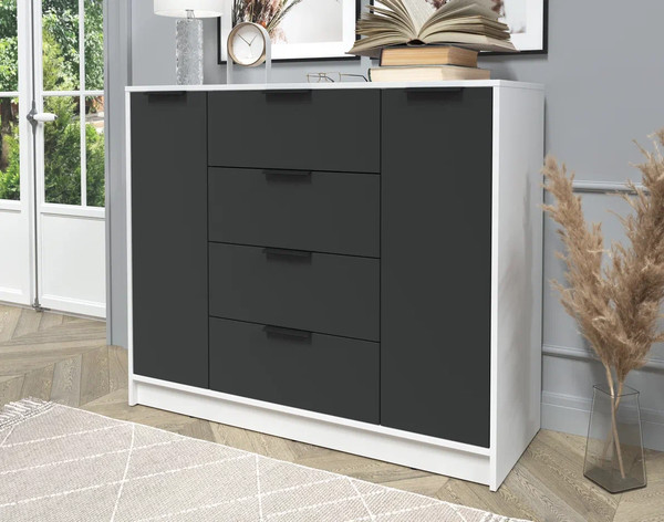 Изображение товара Тумба Интерлиния Концепт КТ-Т120 (антрацит/белый платинум)