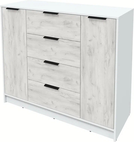 Изображение товара Тумба Интерлиния Концепт КТ-Т120 (дуб белый/белый платинум)