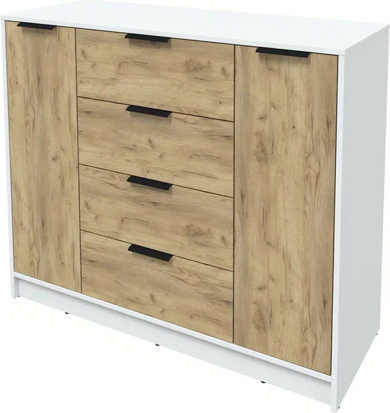 Изображение товара Тумба Интерлиния Концепт КТ-Т120 (дуб золотой/белый платинум)