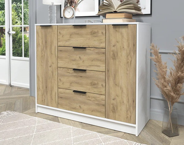 Изображение товара Тумба Интерлиния Концепт КТ-Т120 (дуб золотой/белый платинум)