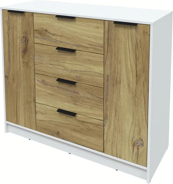 Изображение товара Тумба Интерлиния Концепт КТ-Т120 (дуб нокс/белый платинум)