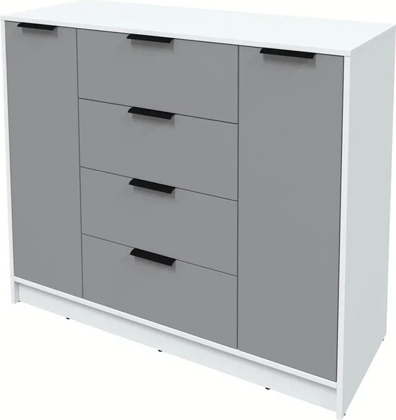 Изображение товара Тумба Интерлиния Концепт КТ-Т120 (серебро/белый платинум)