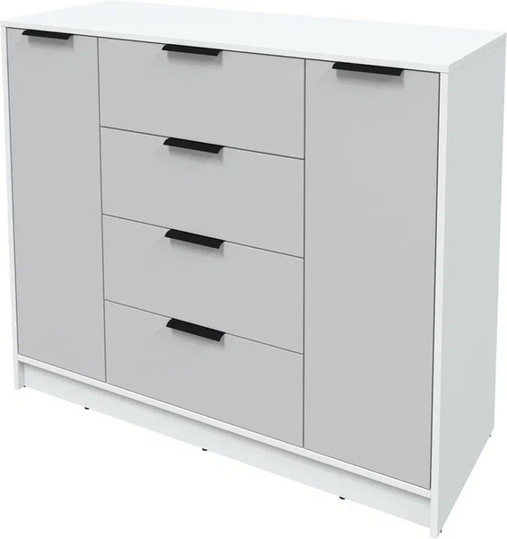 Изображение товара Тумба Интерлиния Концепт КТ-Т120 (серый/белый платинум)