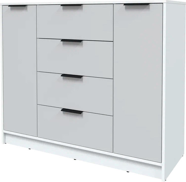 Изображение товара Тумба Интерлиния Концепт КТ-Т120 (серый/белый платинум)