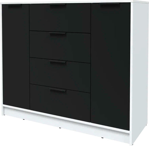 Изображение товара Тумба Интерлиния Концепт КТ-Т120 (черный/белый платинум)