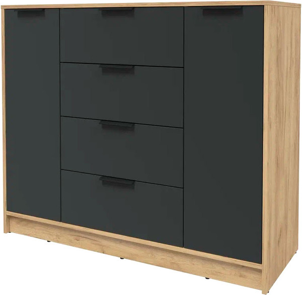 Изображение товара Тумба Интерлиния Концепт КТ-Т120 (антрацит/дуб золотой)