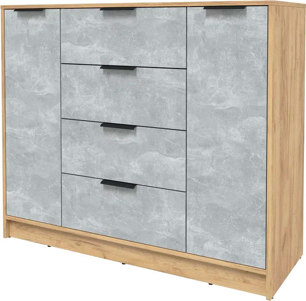 Изображение товара Тумба Интерлиния Концепт КТ-Т120 (бетон/дуб золотой)