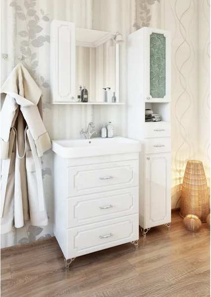 Изображение товара Тумба для ванной Sanflor Ксения 80 / Н0000000124 (белый, подвесная)