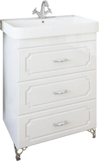 Изображение товара Тумба для ванной Sanflor Ксения 80 / Н0000000124 (белый, подвесная)