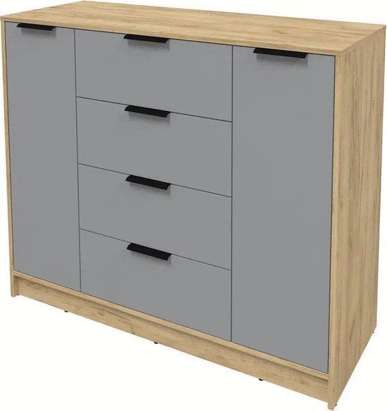 Изображение товара Тумба Интерлиния Концепт КТ-Т120 (серебро/дуб золотой)