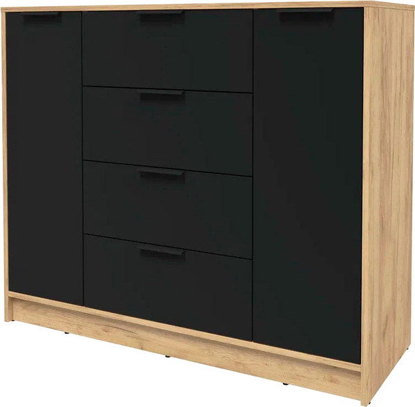 Изображение товара Тумба Интерлиния Концепт КТ-Т120 (черный/дуб золотой)