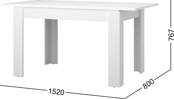 Изображение товара Обеденный стол Mio Tesoro Handy (белый)