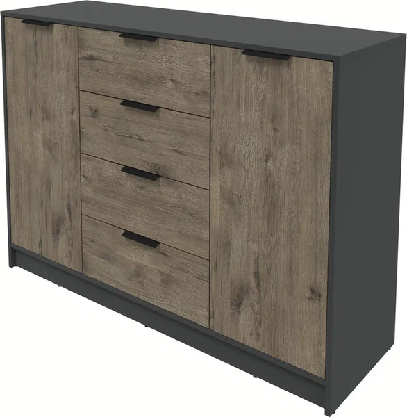 Изображение товара Тумба Интерлиния Концепт КТ-Т140 (дуб веллингтон/антрацит)