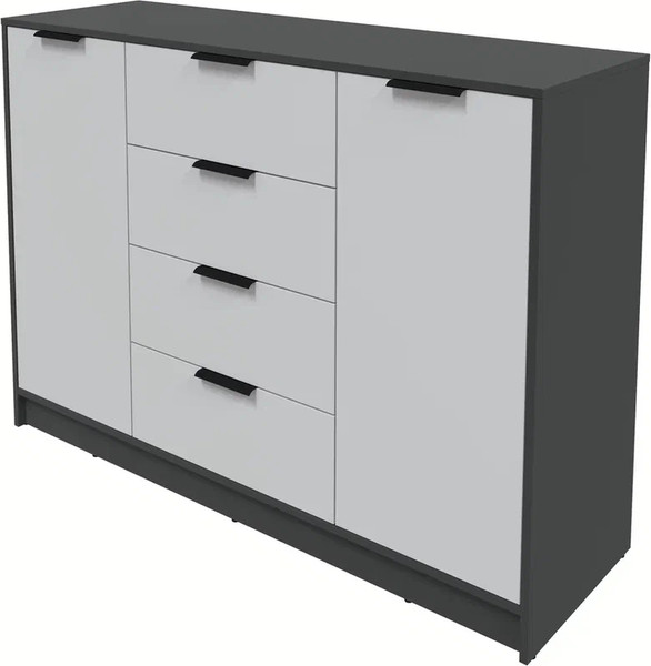 Изображение товара Тумба Интерлиния Концепт КТ-Т140 (серебро/антрацит)