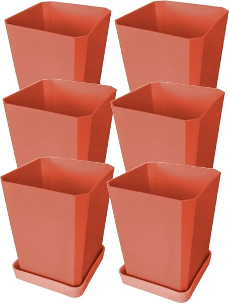 Изображение товара Набор горшков для рассады Чипполино 750мл / 0335 (6шт, терракотовый)