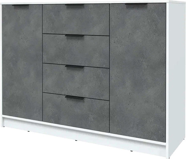 Изображение товара Тумба Интерлиния Концепт КТ-Т140 (бетон портленд/белый платинум)