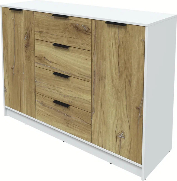 Изображение товара Тумба Интерлиния Концепт КТ-Т140 (дуб нокс/белый платинум)