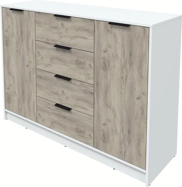 Изображение товара Тумба Интерлиния Концепт КТ-Т140 (дуб серый/белый платинум)