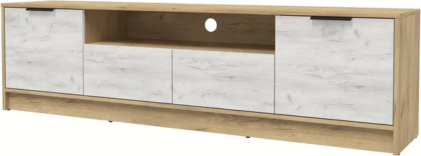 Изображение товара Тумба Интерлиния ТВ Концепт КТ-ТВ4-50 (дуб белый/дуб золотой)