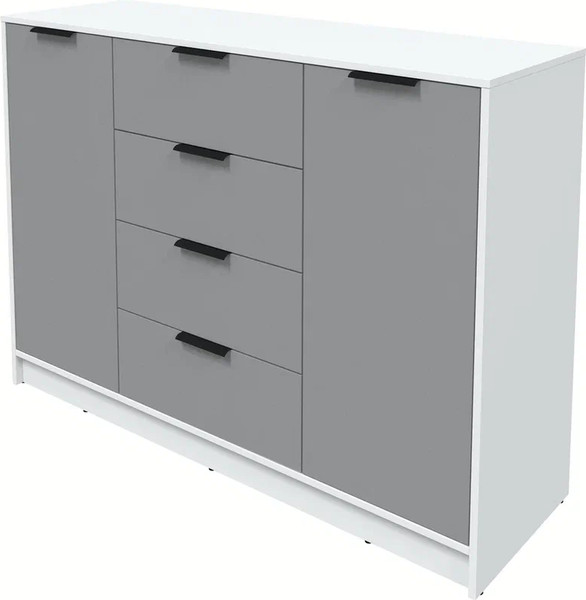 Изображение товара Тумба Интерлиния Концепт КТ-Т140 (серебро/белый платинум)