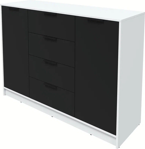 Изображение товара Тумба Интерлиния Концепт КТ-Т140 (черный/белый платинум)