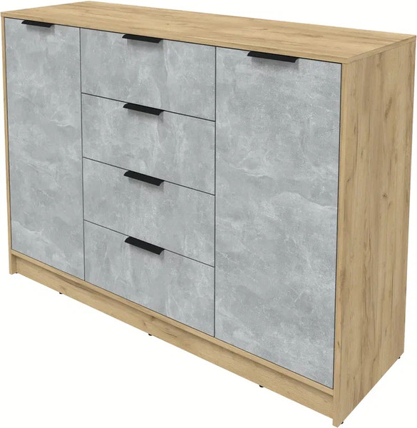 Изображение товара Тумба Интерлиния Концепт КТ-Т140 (бетон/дуб золотой)