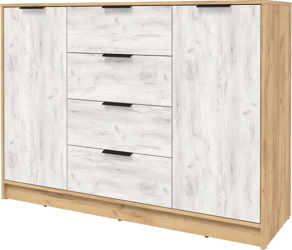 Изображение товара Тумба Интерлиния Концепт КТ-Т140 (дуб белый/дуб золотой)